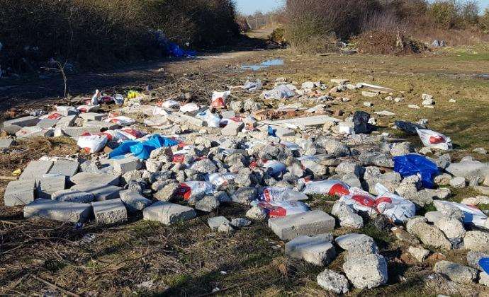 The fly-tipped rubbish was found in Bogshole Lane, Herne Bay (7515389)