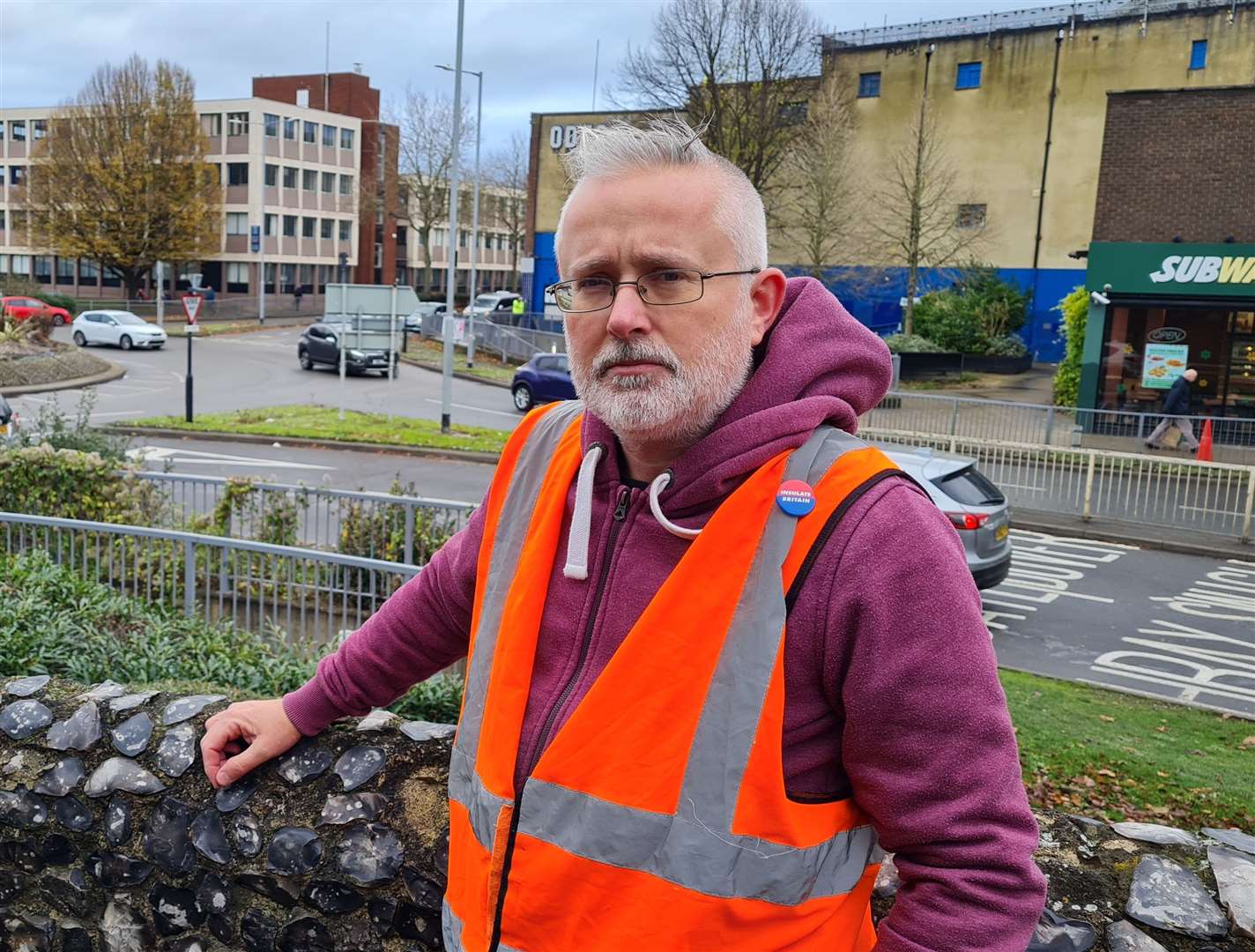 Insulate Britain protester Biff Whipster