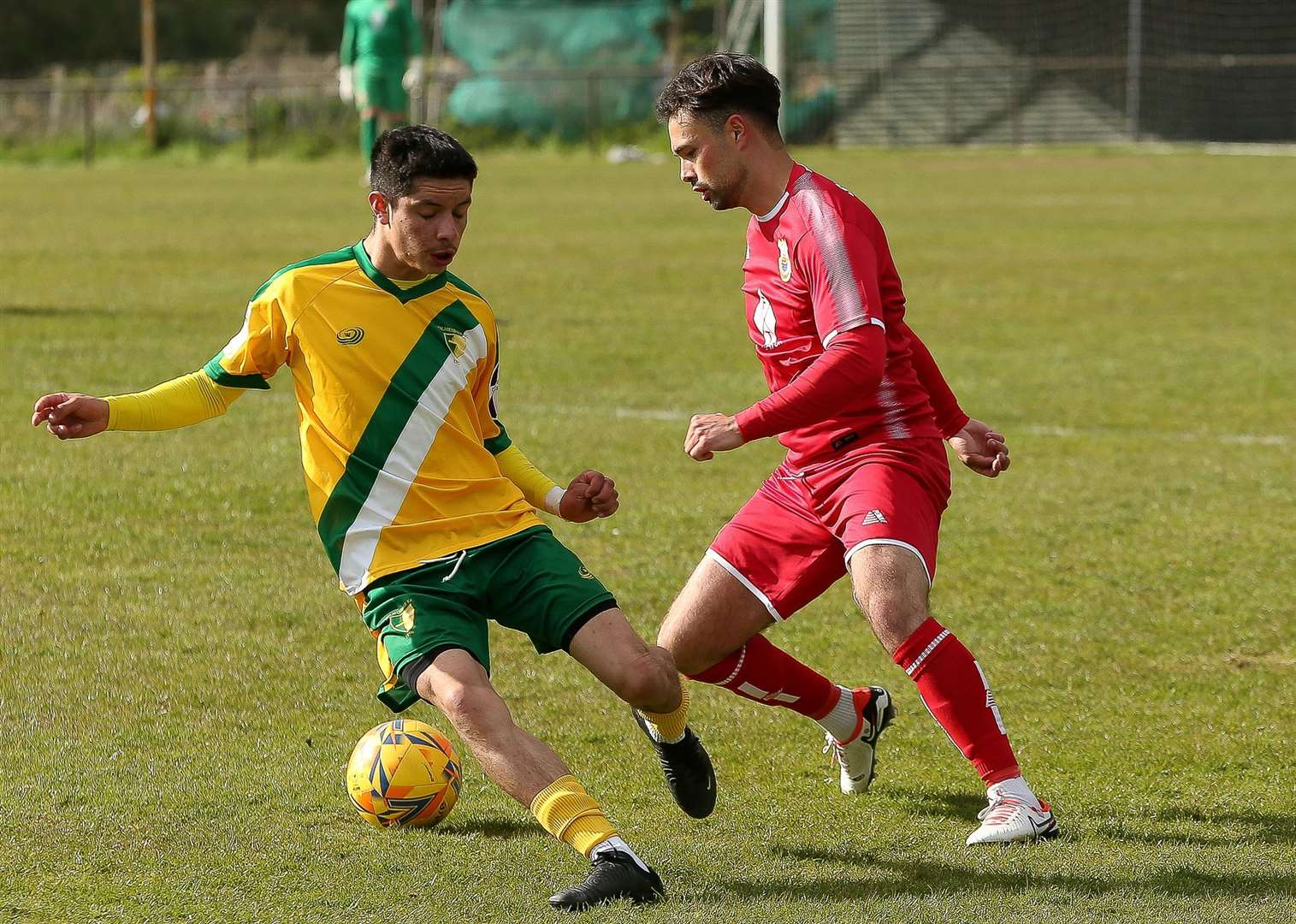 George Sheminant on the ball for Whitstable Town against Holmesdale Picture: Les Biggs