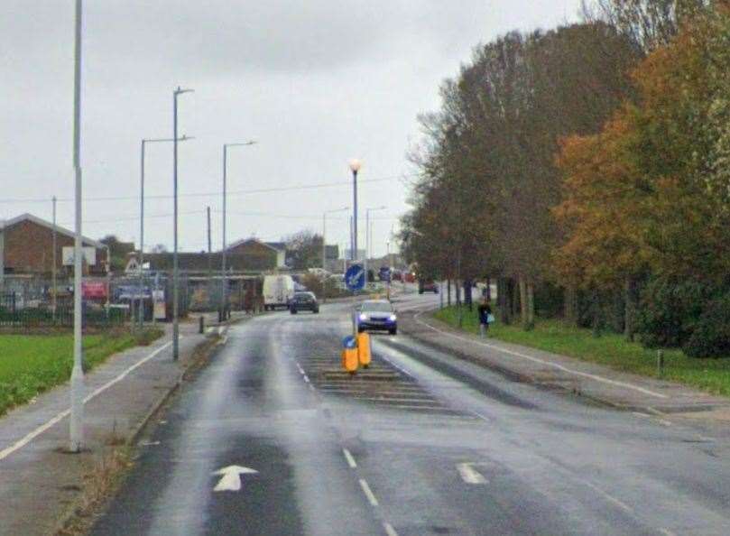 Police are hunting a van driver after a cyclist knocked over in a hit-and-run in Pysons Road, Ramsgate was taken to hospital. Picture: Google