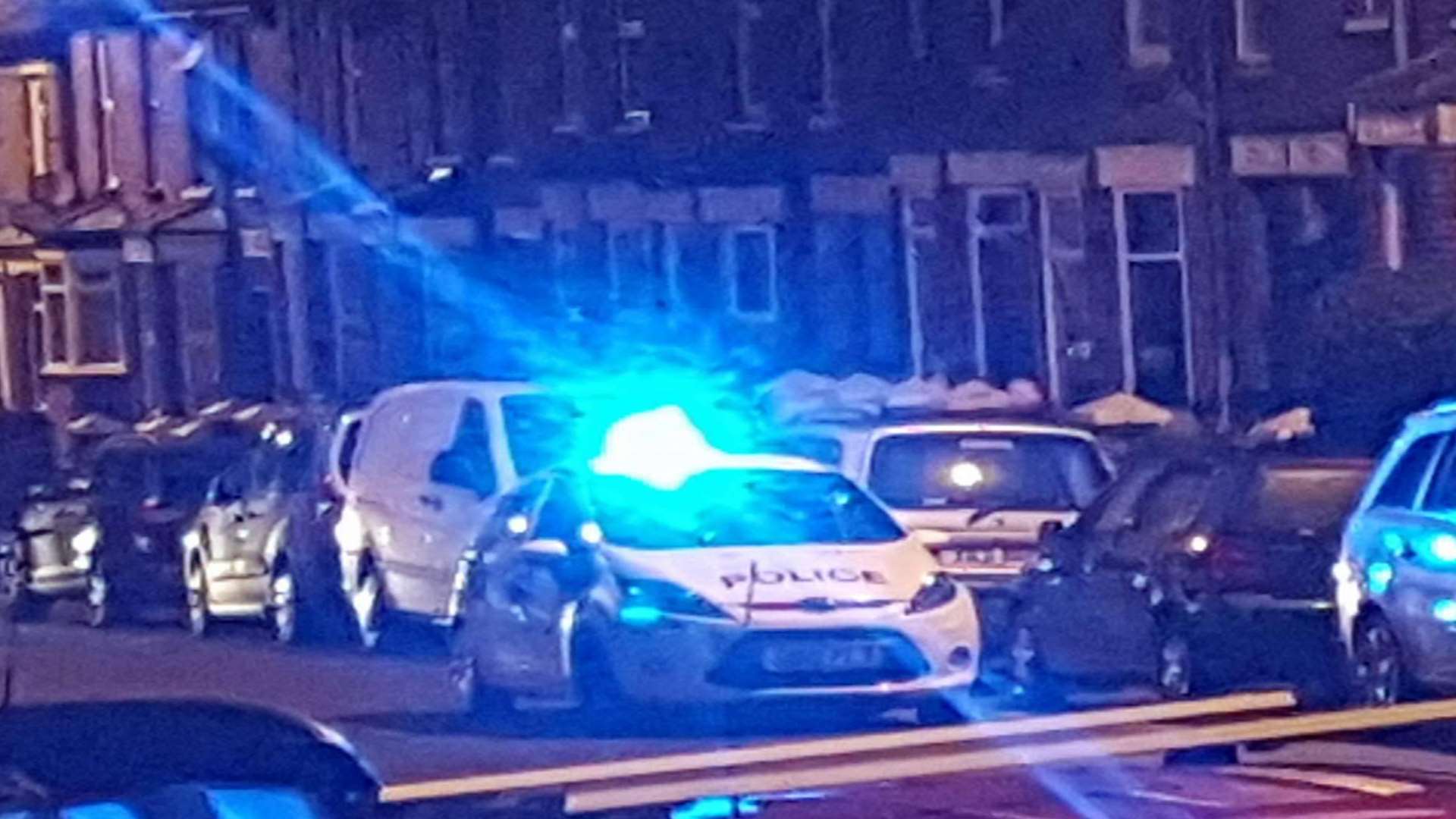 Police closed off Whitstable Road. Picture: Brian and Clare Coleman.