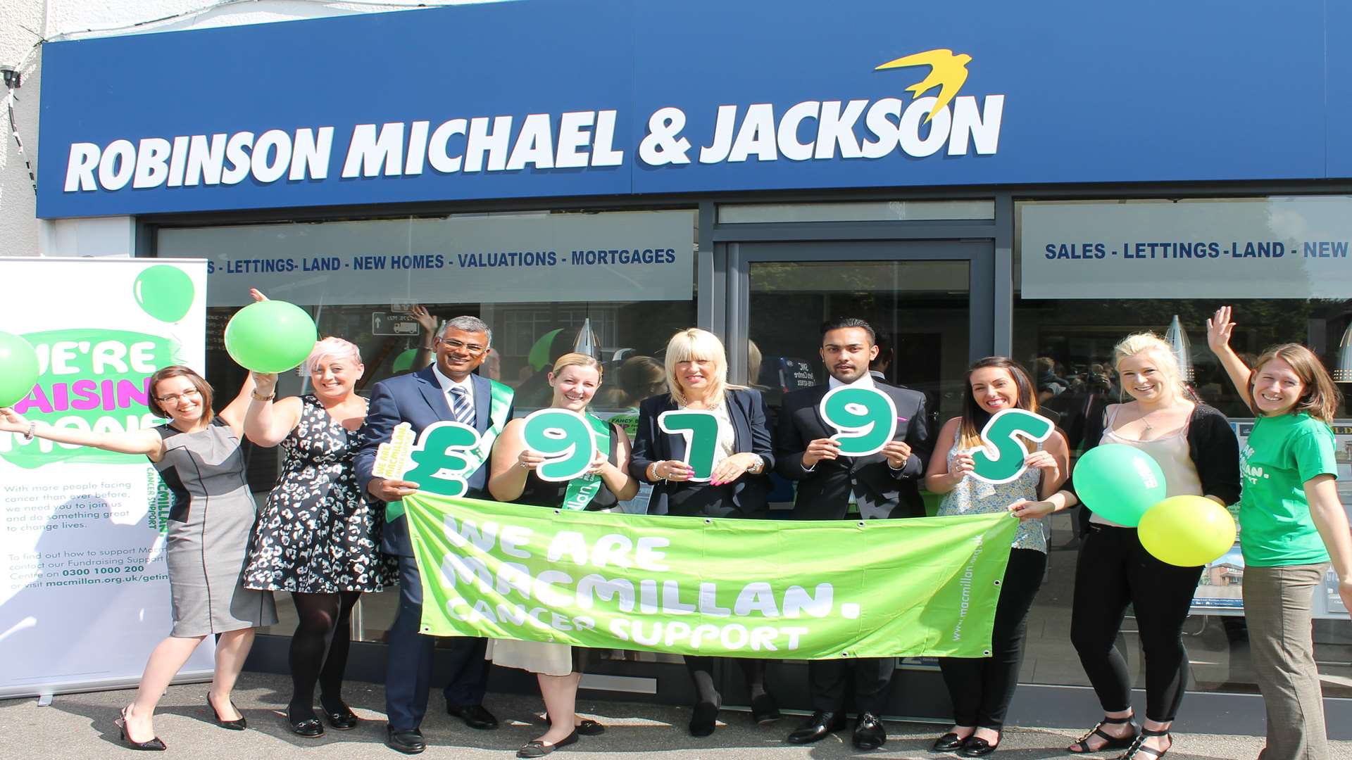 Estate agents Robinson Michael and Jackson are urging people to enter the draw in aid of Macmillan Cancer Support