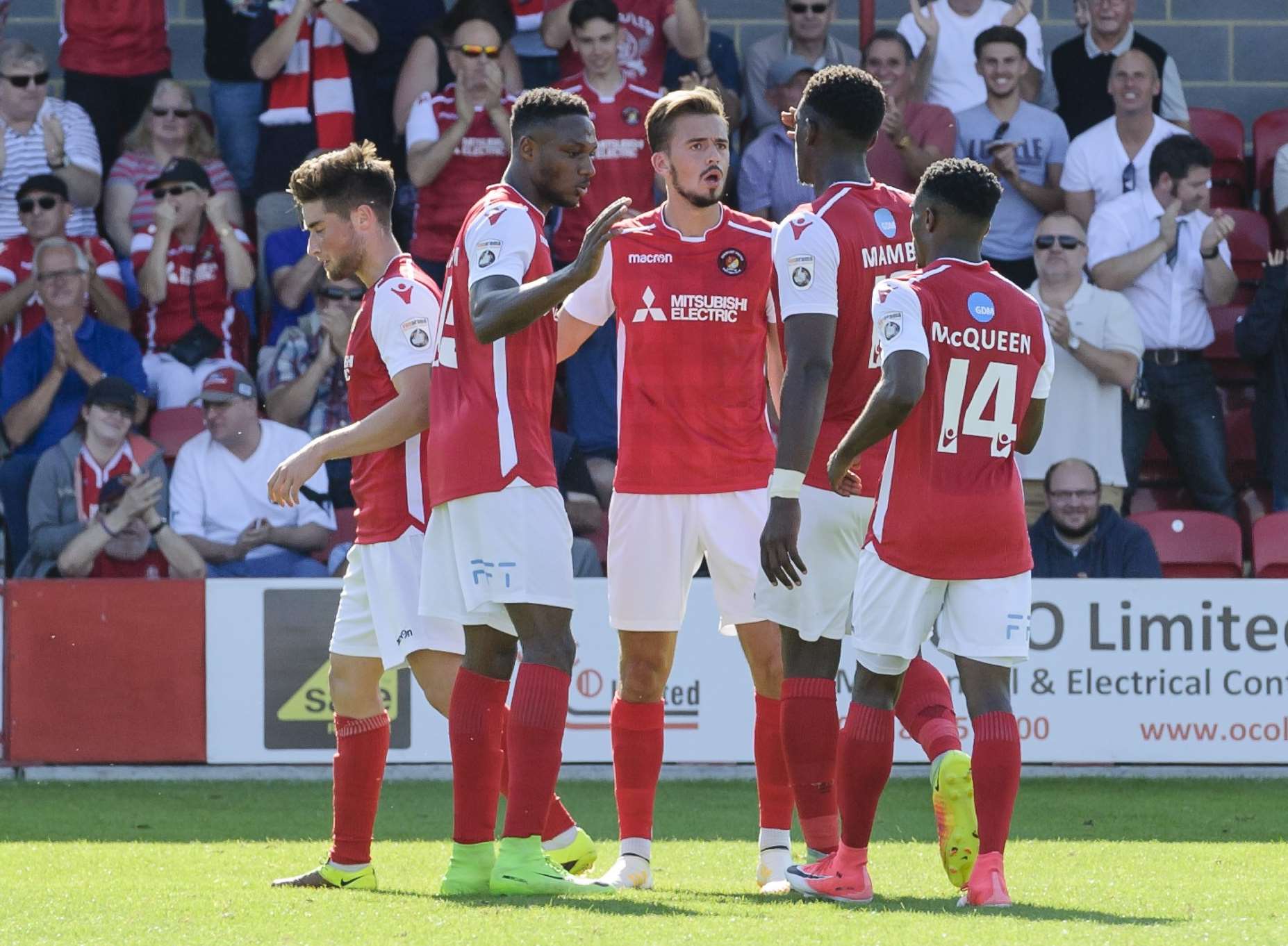 Ebbsfleet scored two late goals to beat Barrow Picture: Andy Payton