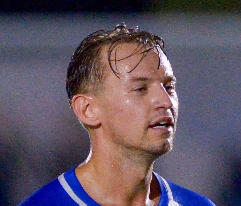 Herne Bay’s attacking midfielder Kane Haysman has scored three goals in his last two league games after returning to the side. Picture: Stuart Watson