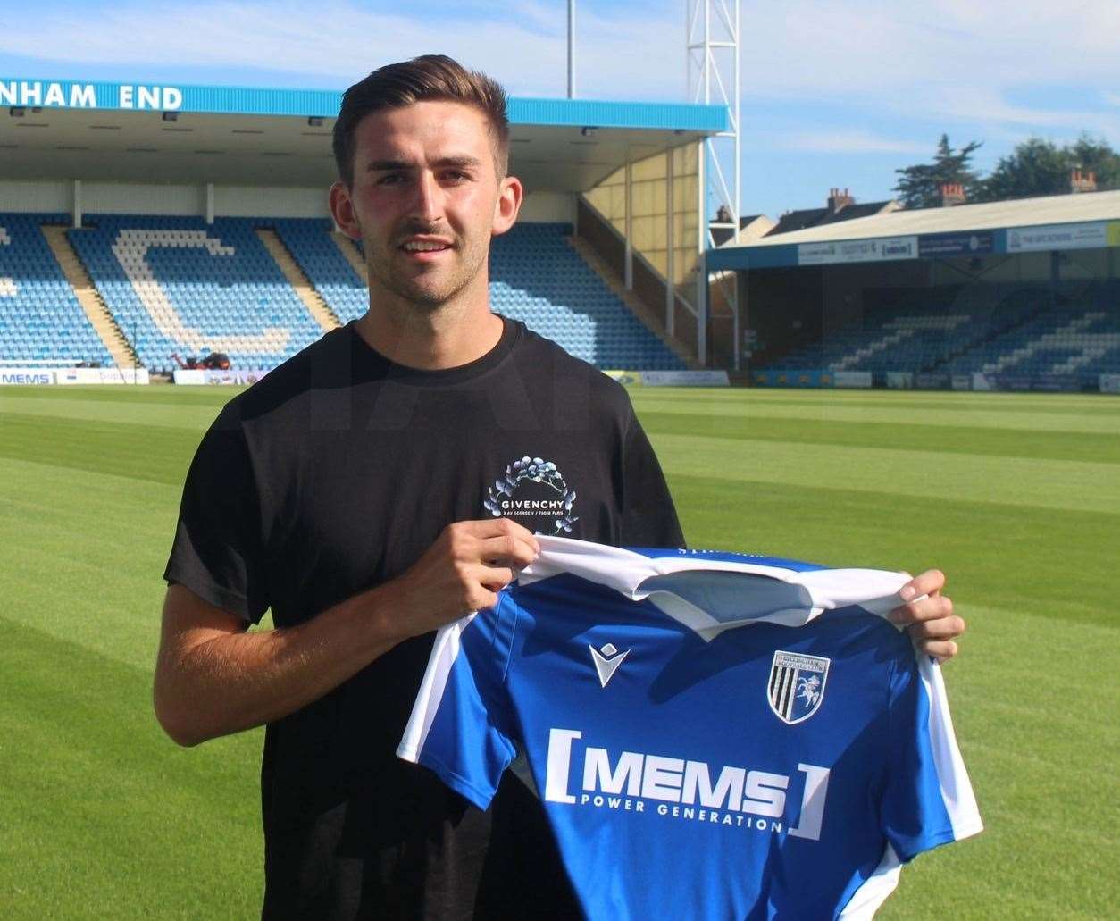 Gillingham new boy Robbie McKenzie Picture: GFC