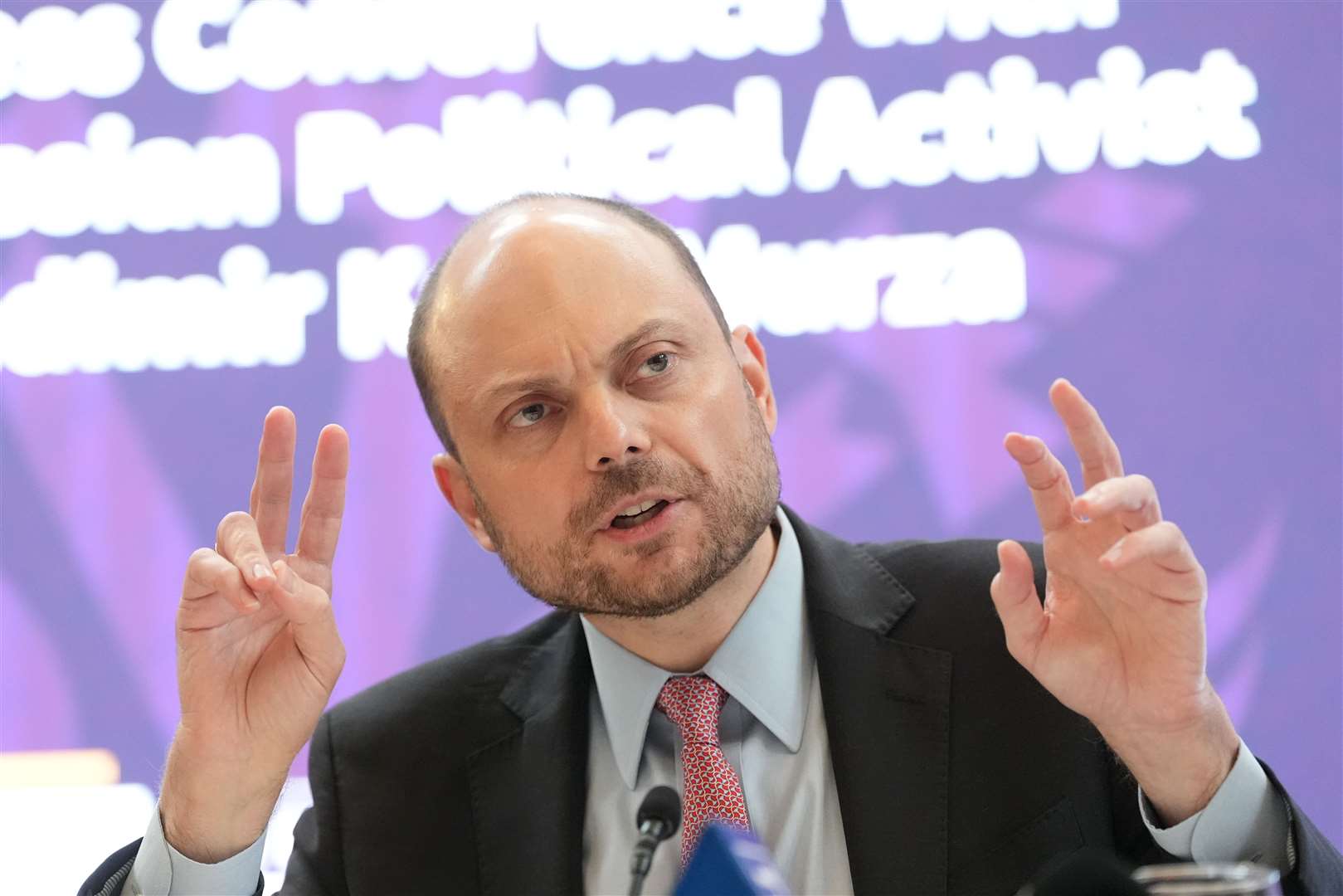 Mr Kara-Murza expressed his gratitude to Foreign Office officials (Stefan Rousseau/PA)