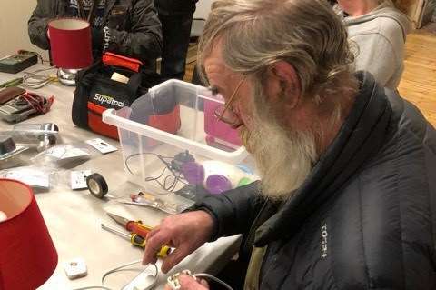 The repairs workshop's electricals table. Picture: Transition Dover