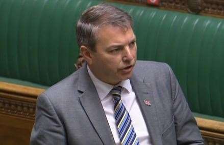 Dartford MP Gareth Johnson has spoken out against the charges in Parliament. Photo: Parliament TV