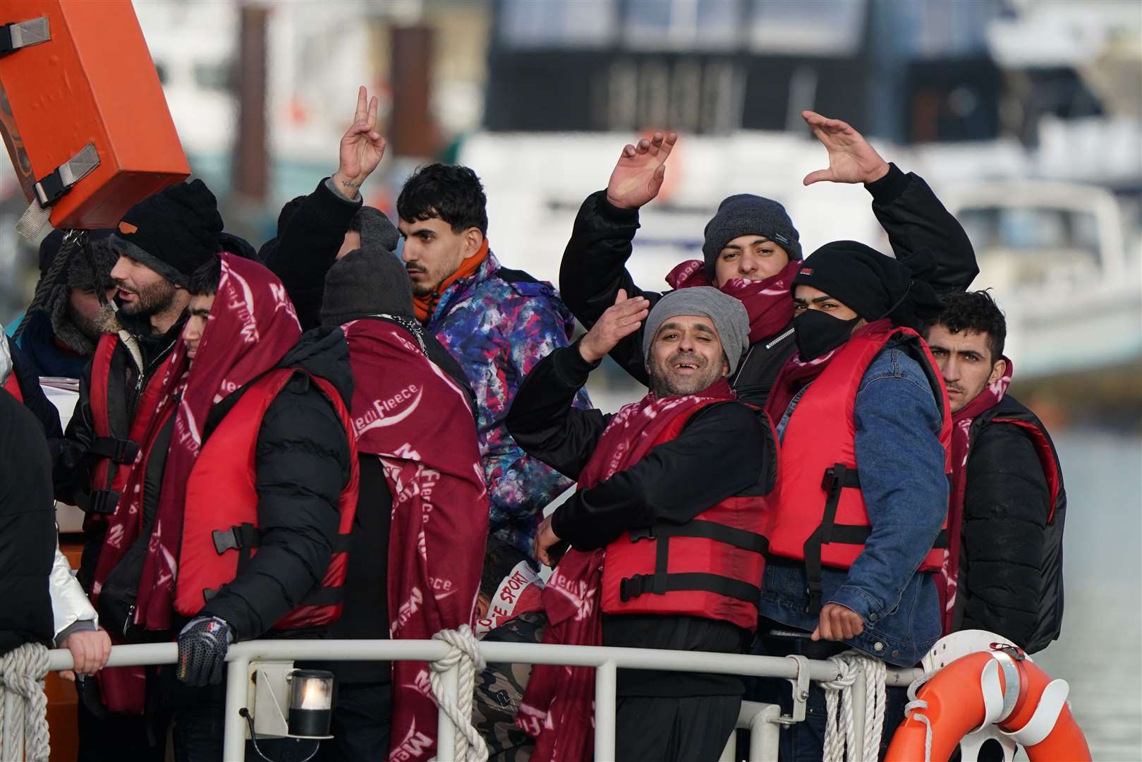 The arrivals after the dangerous crossing are thought to be the first this year (Gareth Fuller/PA)