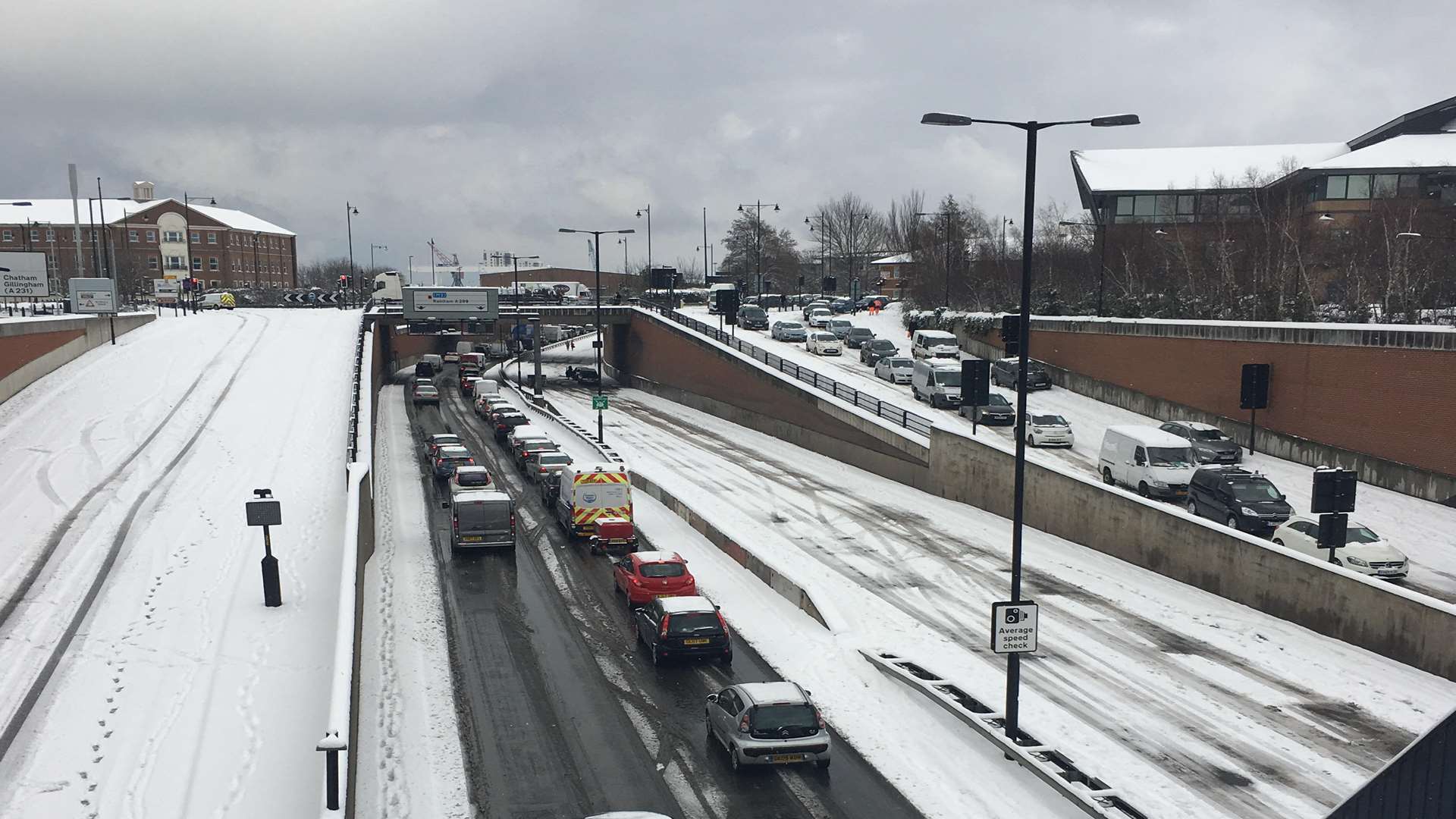 Traffic at the Medway Tunnel