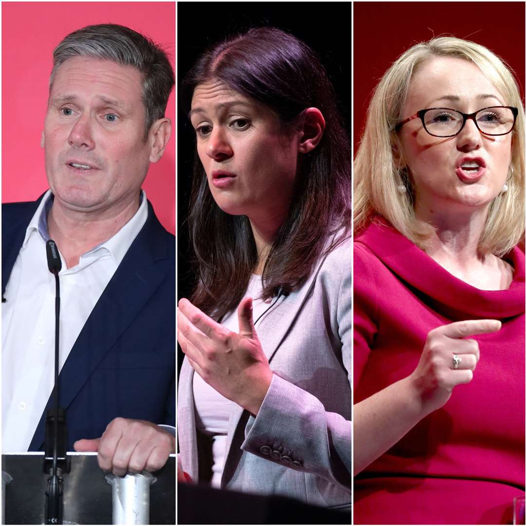 Sir Keir Starmer, Lisa Nandy and Rebecca Long-Bailey are in the running to replace Jeremy Corbyn as Labour leader (PA Wire/PA Images)