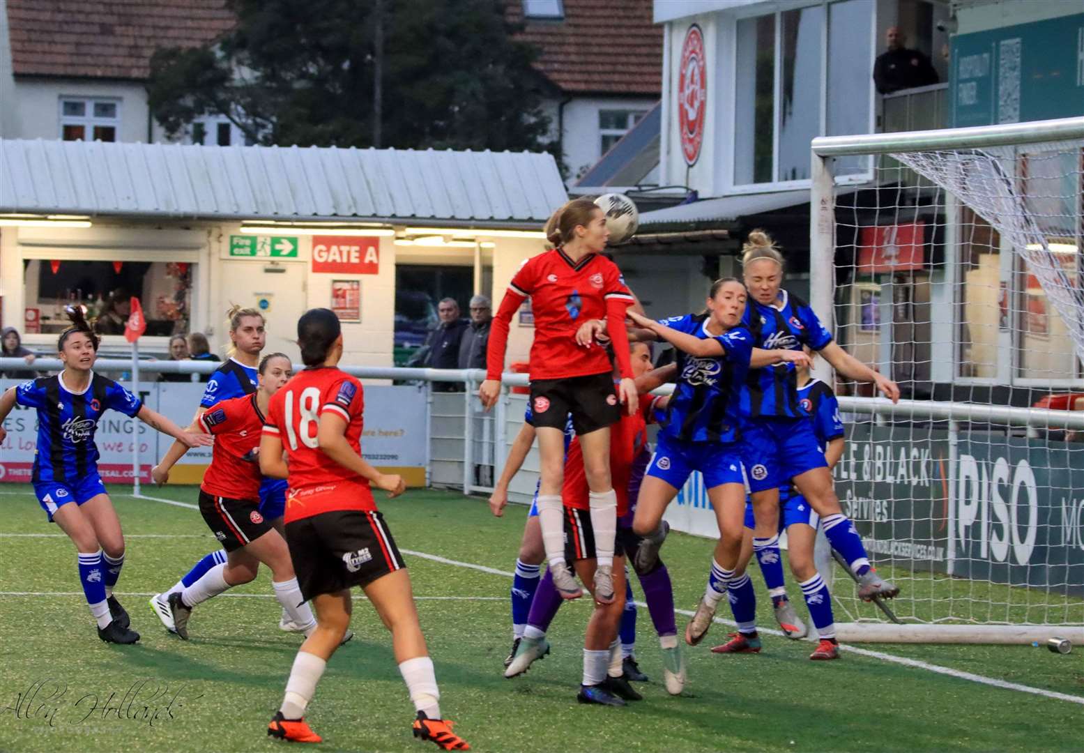 Amelia Woodgate scored three goals for Keith Boanas’ Chatham Town Women on Sunday Picture: Allen Hollands