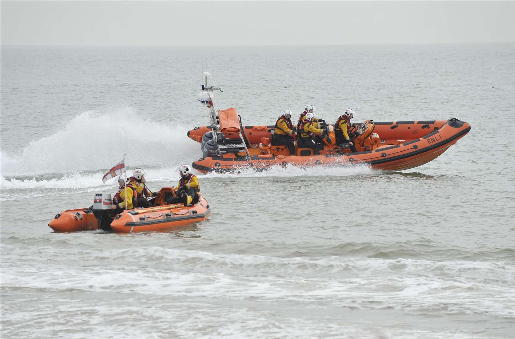 RNLI Walmer lifeboat on a training exercise
