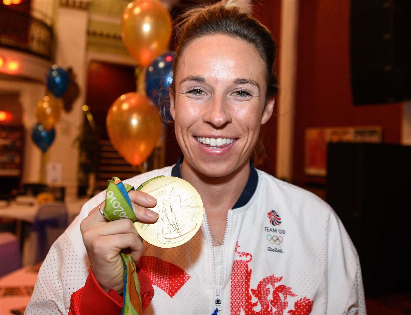 Susannah Townsend with her Rio 2016 gold medal Picture: Alan Langley