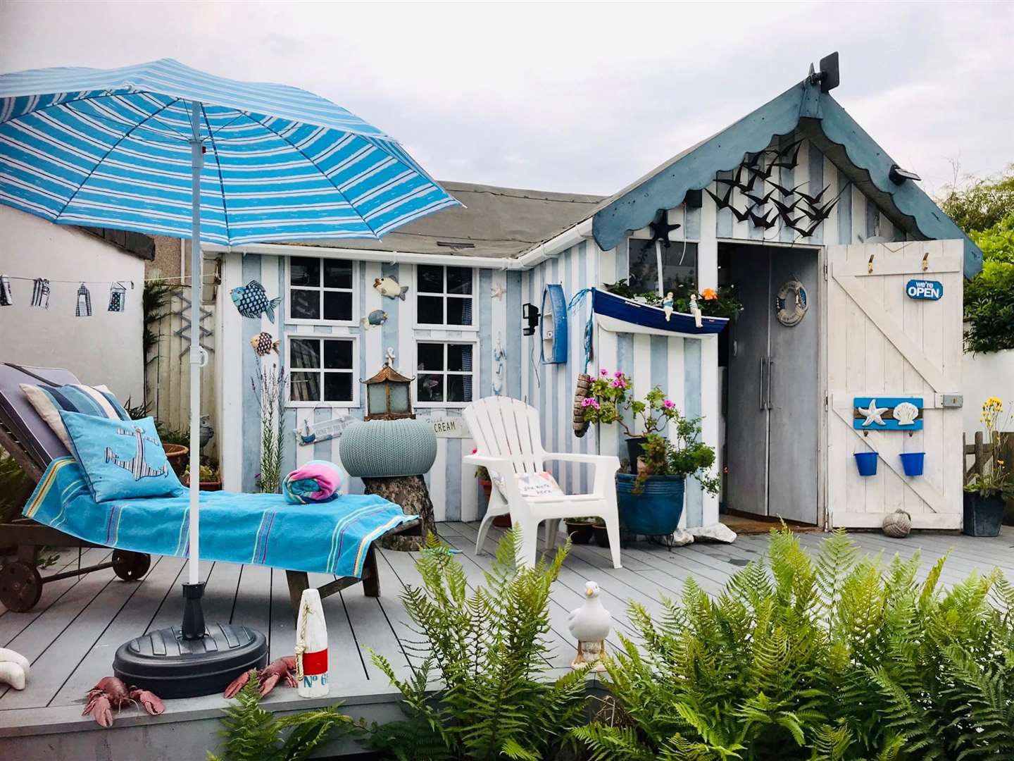 Pat Crook created this space for her father who has dementia (Cuprinol Shed of the Year 2020/PA)