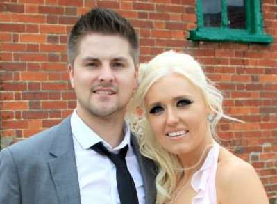 Pat Lamb, 28, and his girlfriend Natasha Morgan