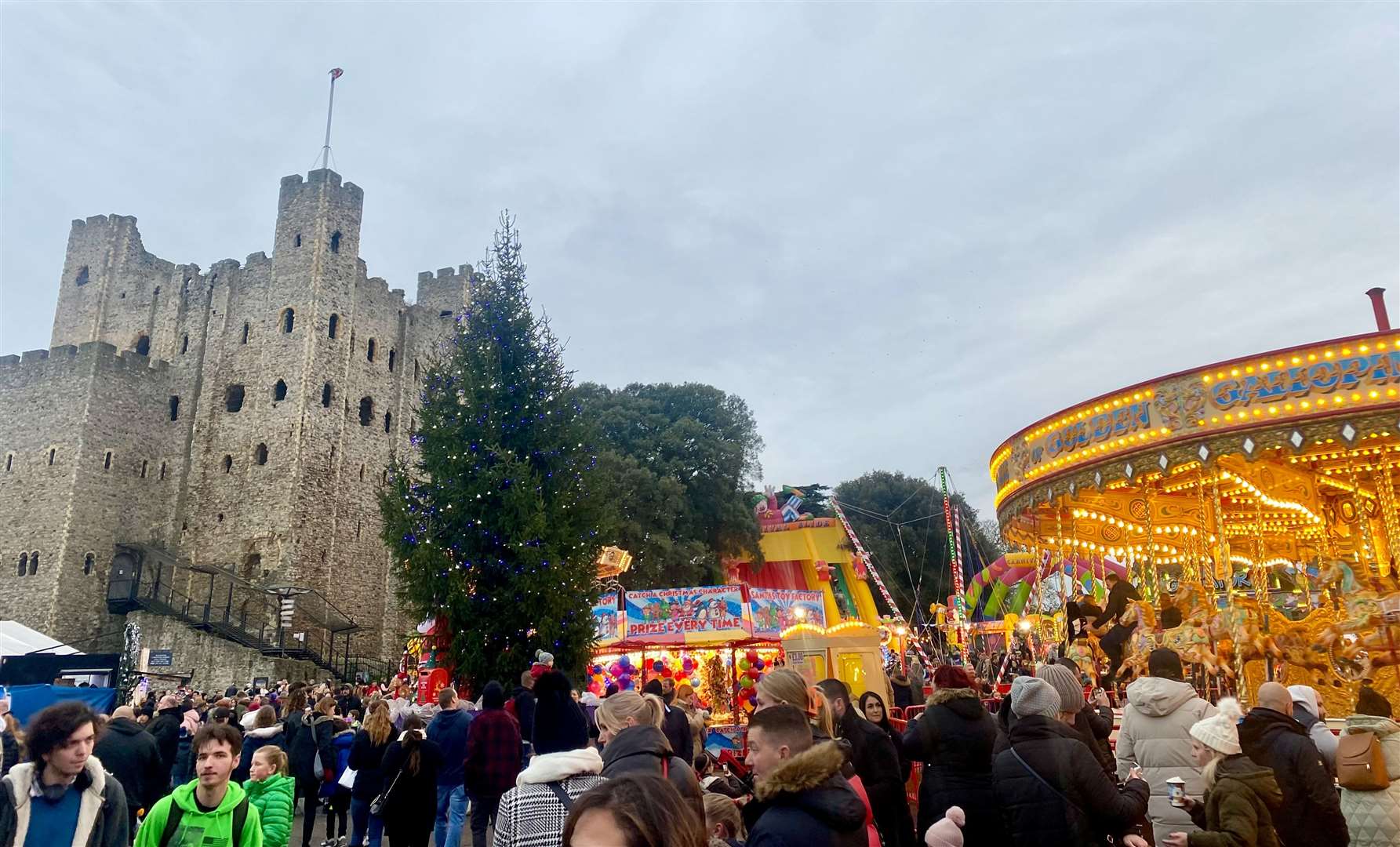 The fairground has traditional funfair rides, game stalls and inflatables. Picture: Sam Lawrie