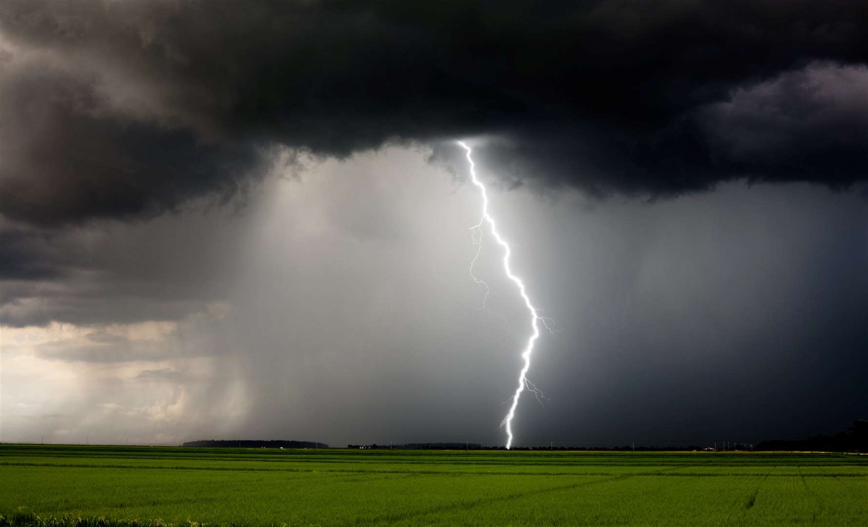 The Met Office says people should brace for lightning and potential flooding. Stock picture
