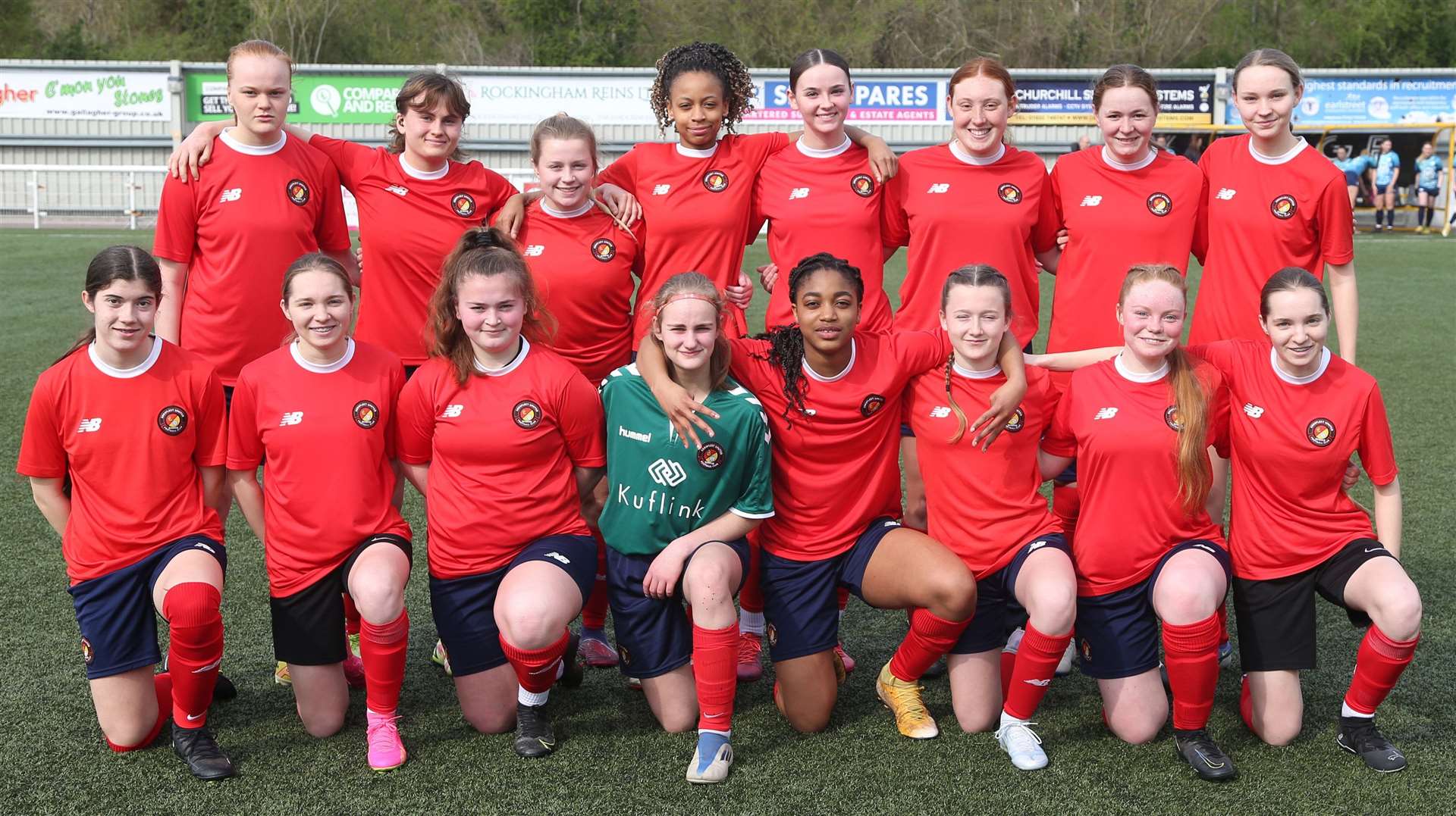 Ebbsfleet United - defeated in the Kent Merit Under-16 Girls Cup Final. Picture: PSP Images