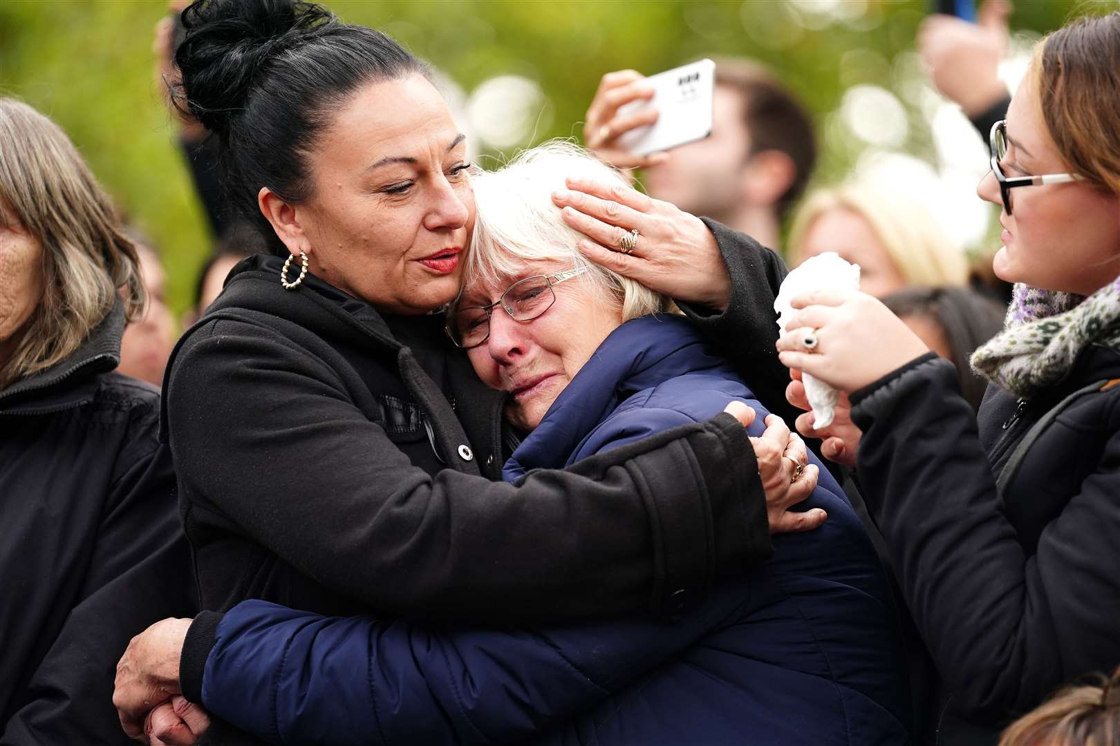 Members of the public mourn The Queen Picture: PA