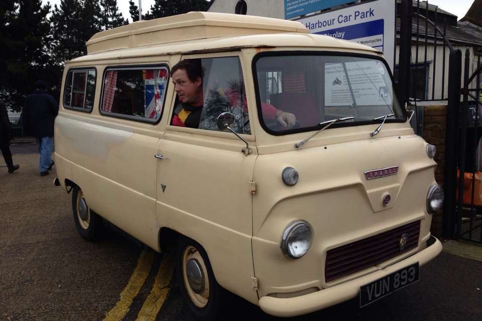 The 1960 Ford Thames camper van