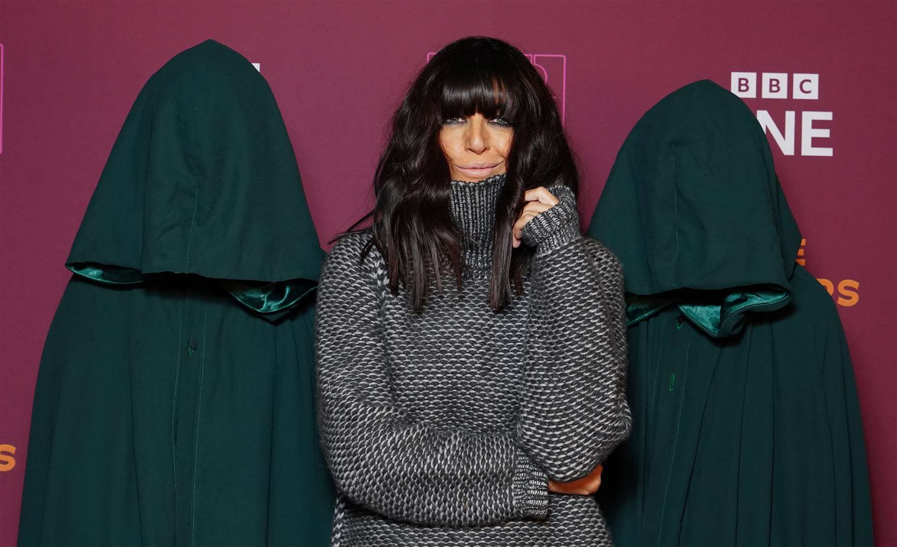 Claudia Winkleman’s knitwear on the Traitors sparked a rush for knitting patterns at Hobbycraft (Ian West/PA)