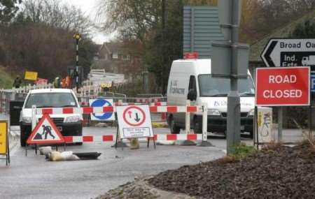 Canterbury's Broad Oak Road remains closed. Picture: ADAM WILLIAMS