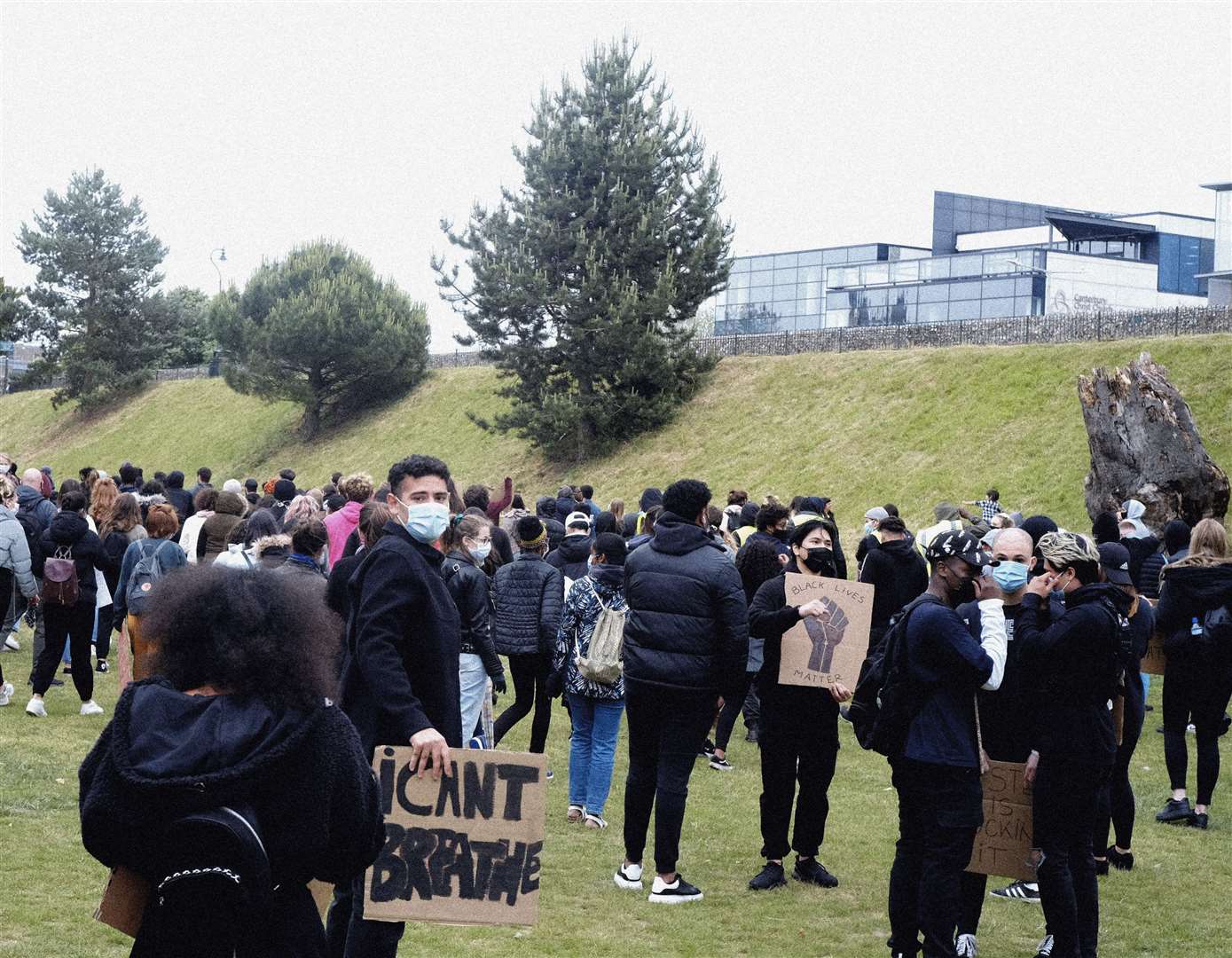 Black Lives Matter protest in Canterbury last week. Picture: Daniel Keane