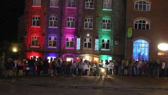 People faced long queues trying to get into the last event at Liquid and Envy nightclub. Picture: Alvin Mulindwa