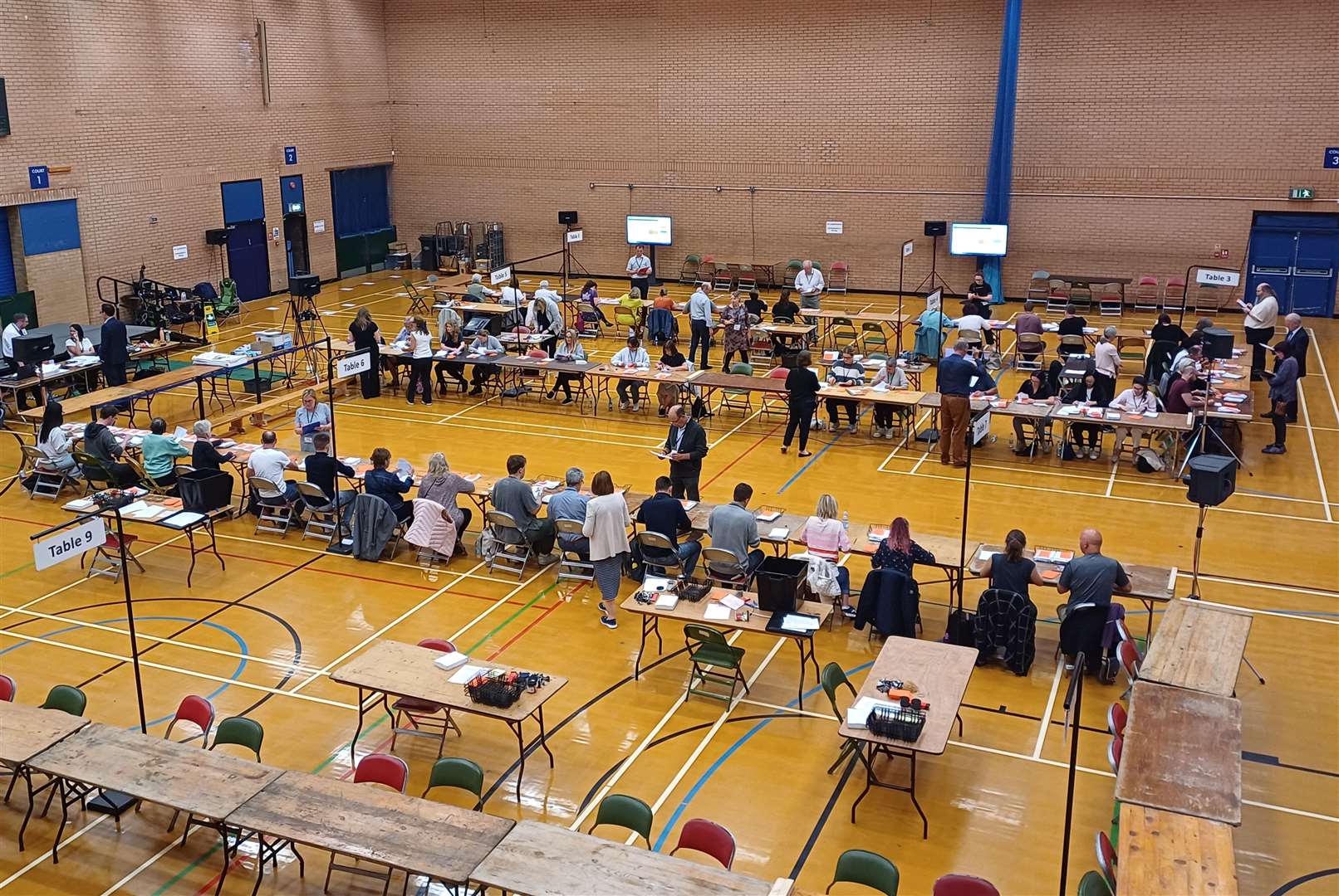 The count took place at The Angel Centre