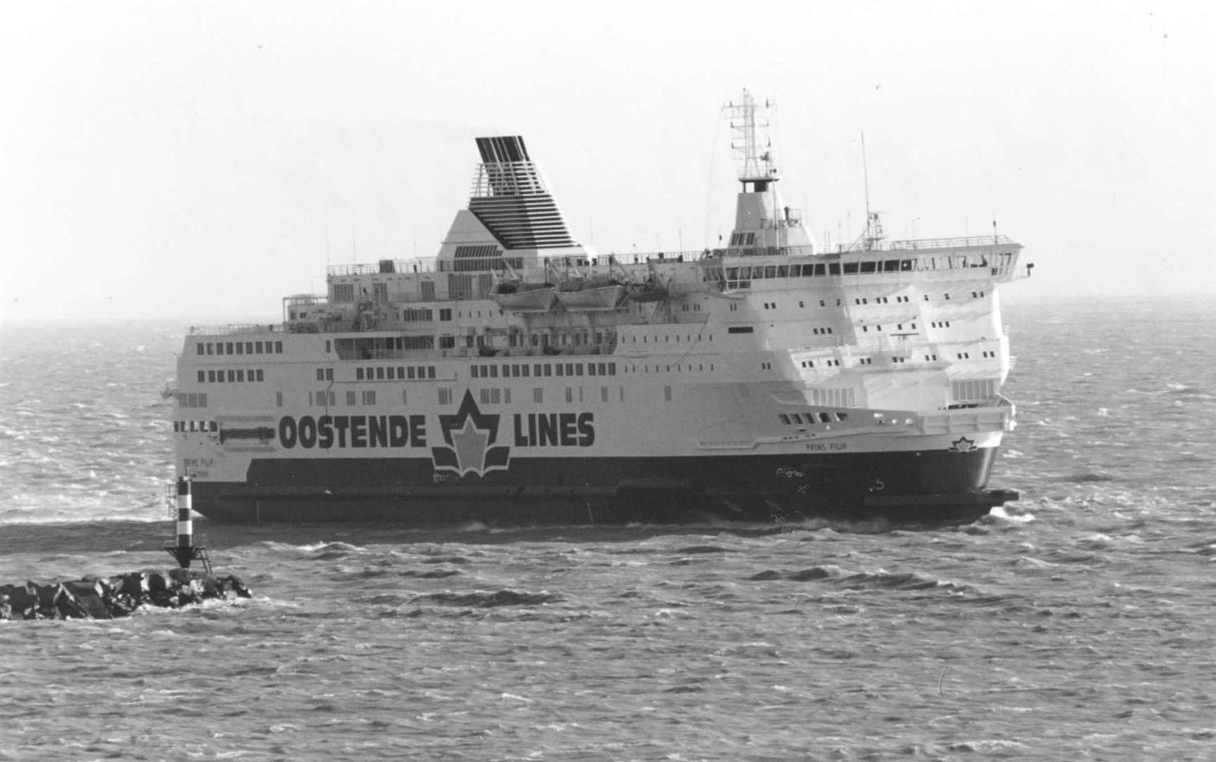 The Prins Filip arriving in Ramsgate on one of its many Channel crossings