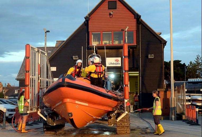 The RNLI lifeboat back on station in Whitstable. Picture: RNLI/Chris Davey