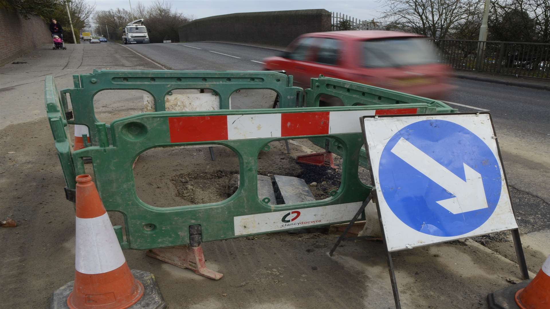 Cable laying works have been halted in the village pending talks with the council. Stock picture