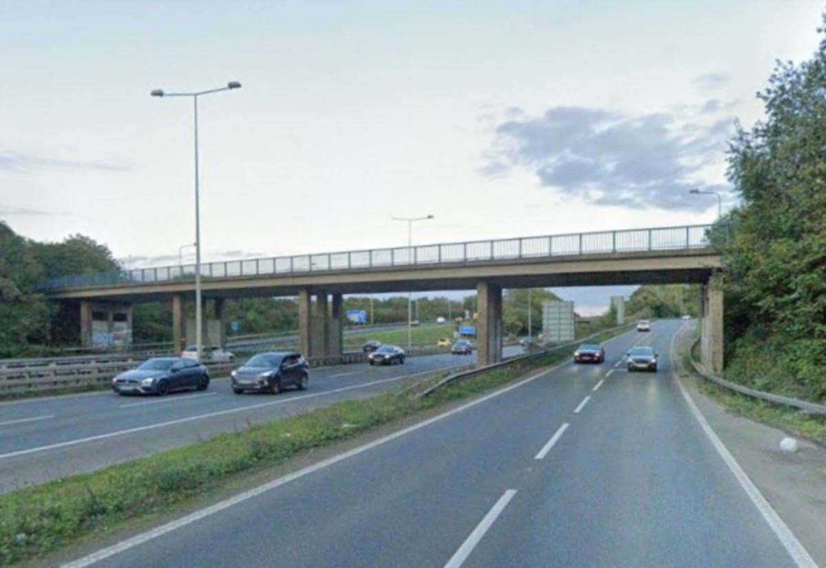 Bridge over M2 along Maidstone Road in Gillingham to close for five weeks for repairs