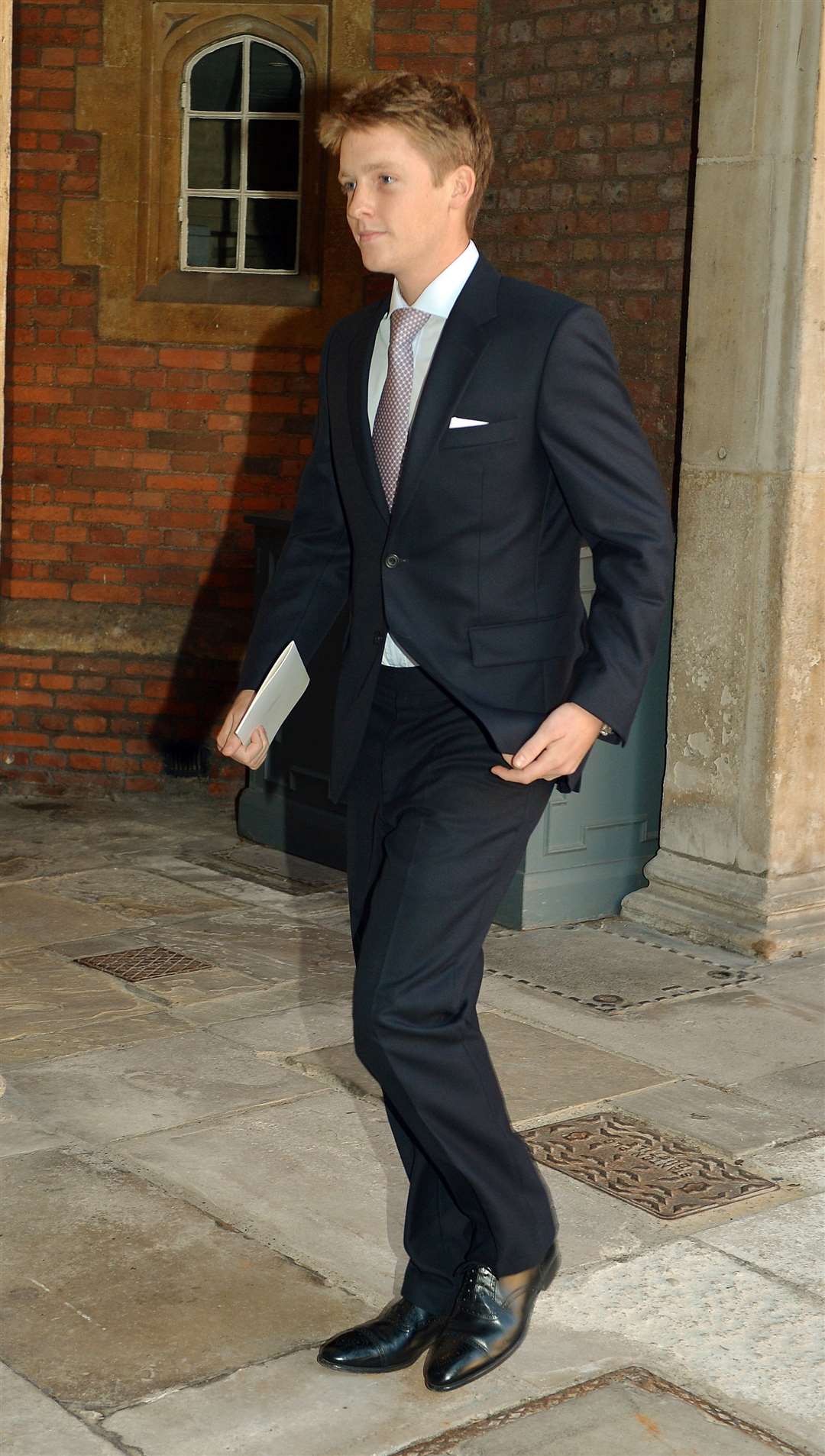 Hugh Grosvenor leaving the Chapel Royal following the christening of Prince George (John Stillwell/PA)