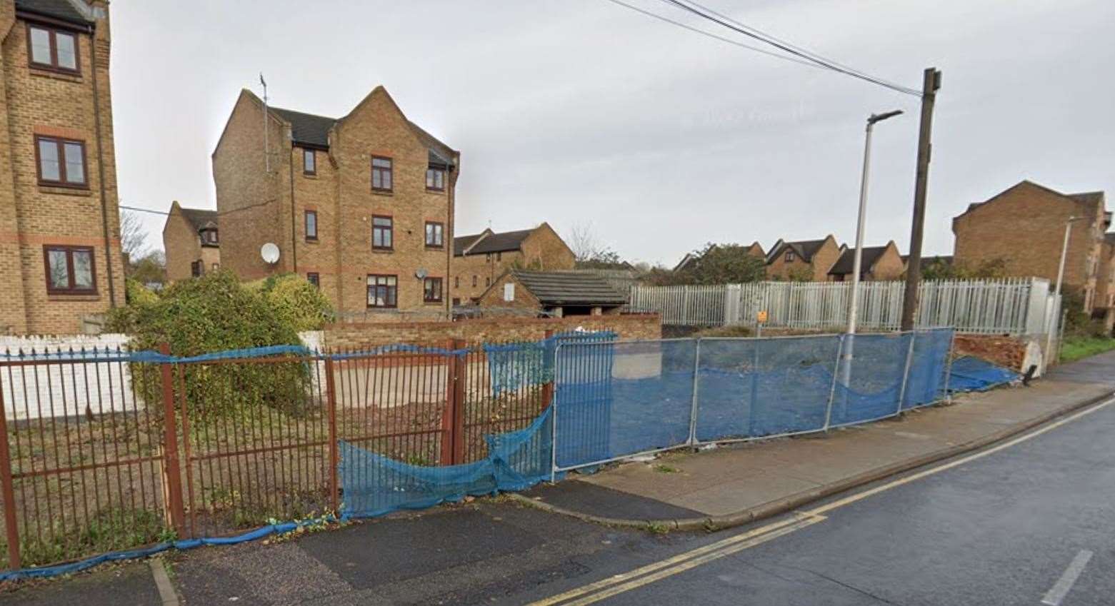 The derelict site in Canal Road, Strood. Picture: Google