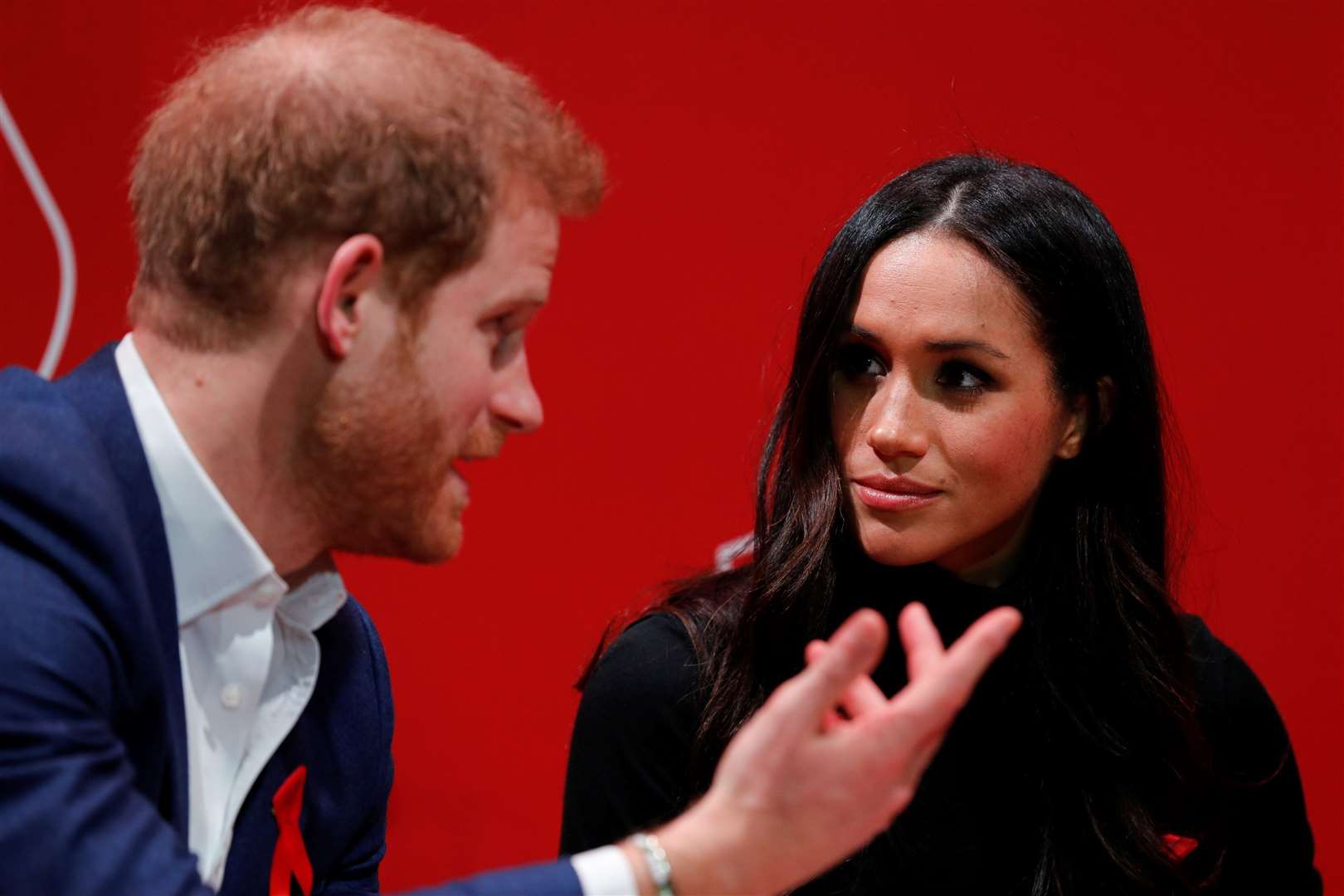 Meghan and Harry ahead of their 2018 wedding (Adrian Dennis/PA)