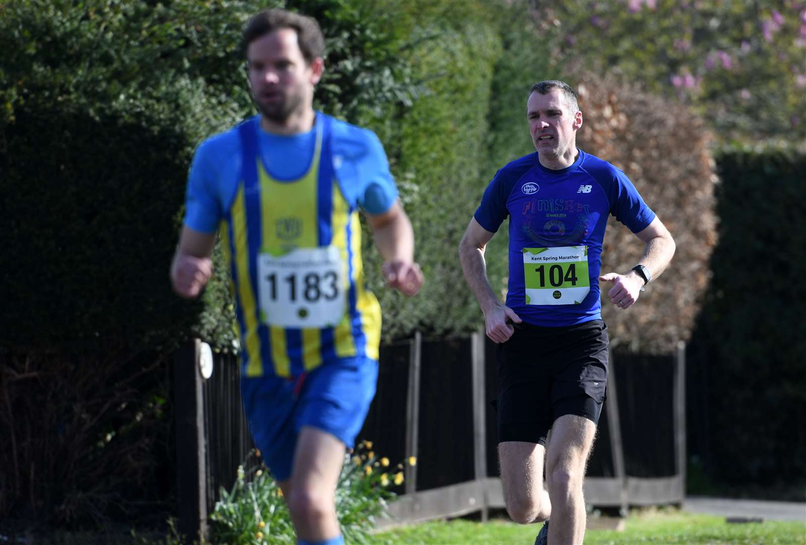 John Taylor (104) came third in the marathon. Picture: Barry Goodwin