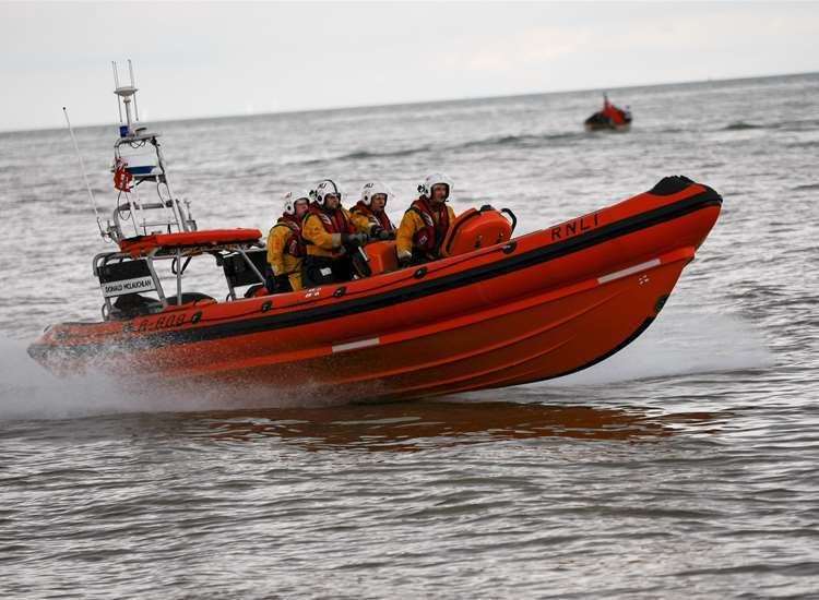 The men were rescued by the RNLI. Picture: Library image