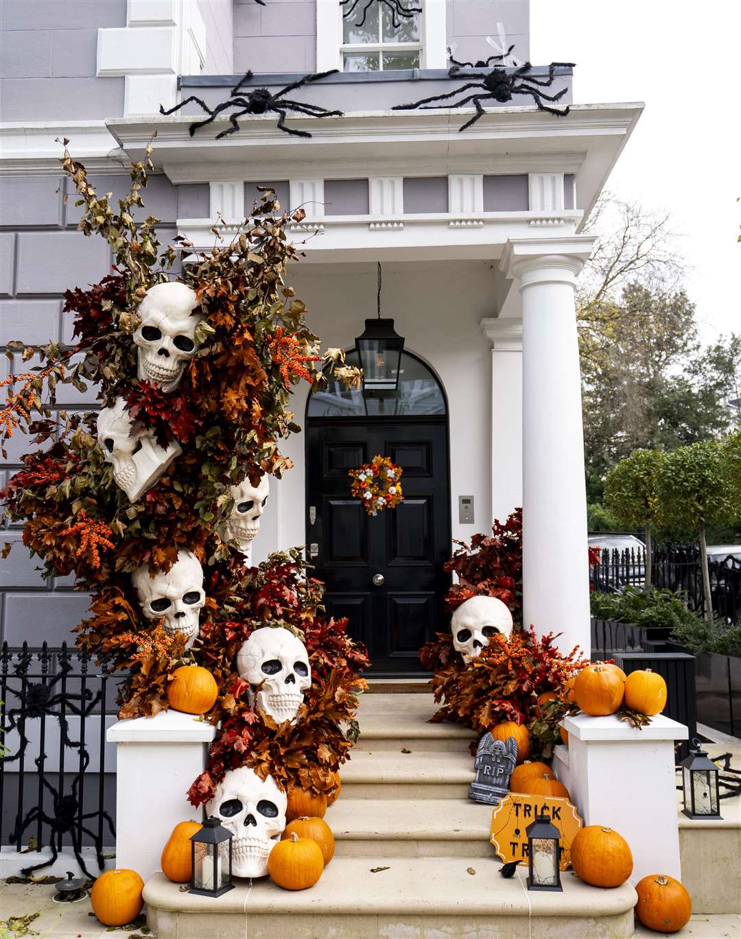 A house decorated for Halloween on Elgin Crescent in Notting Hill (Ben Whitley/PA)