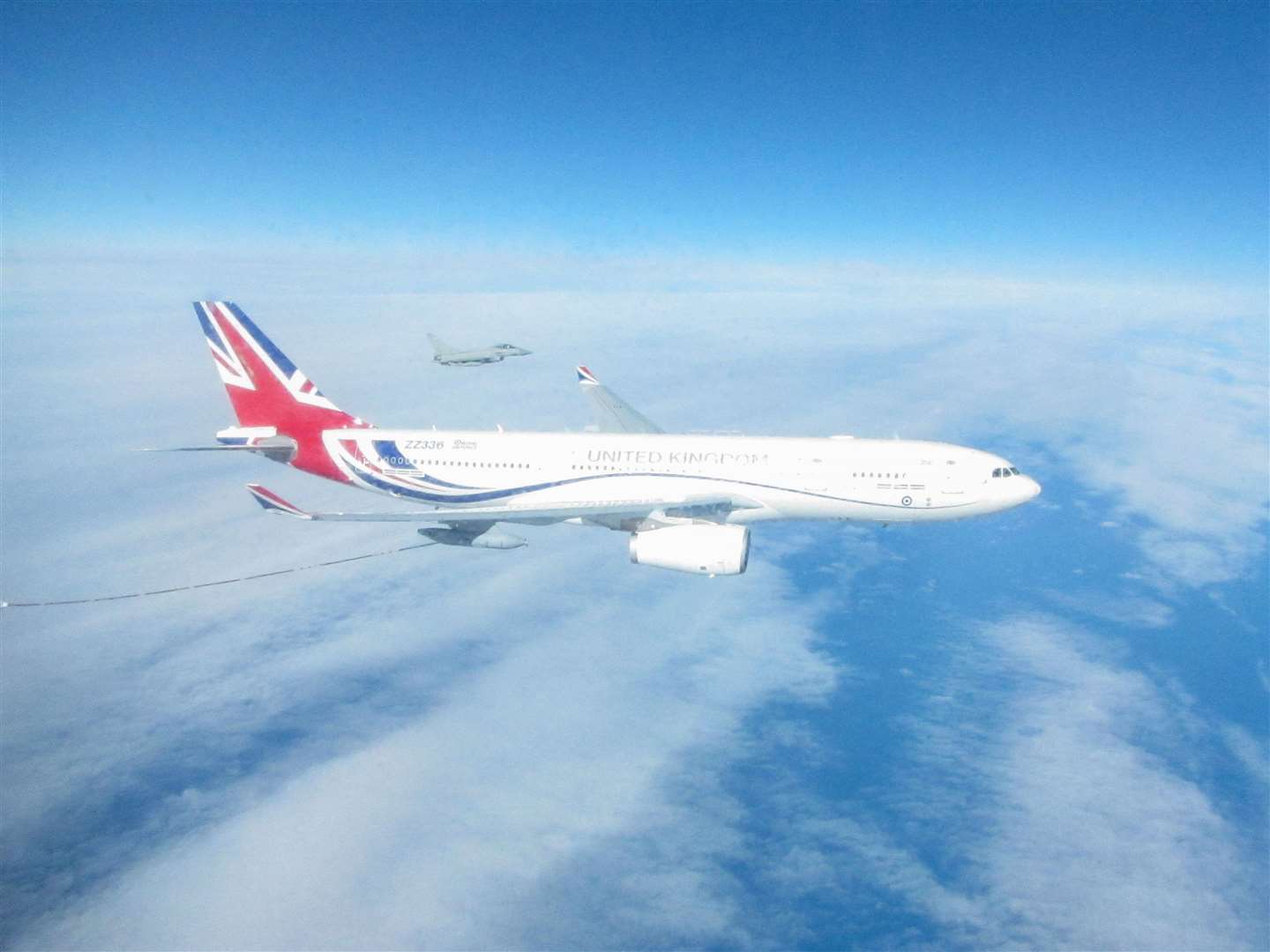 The RAF Voyager and performed air-to-air refuelling (RAF/PA)