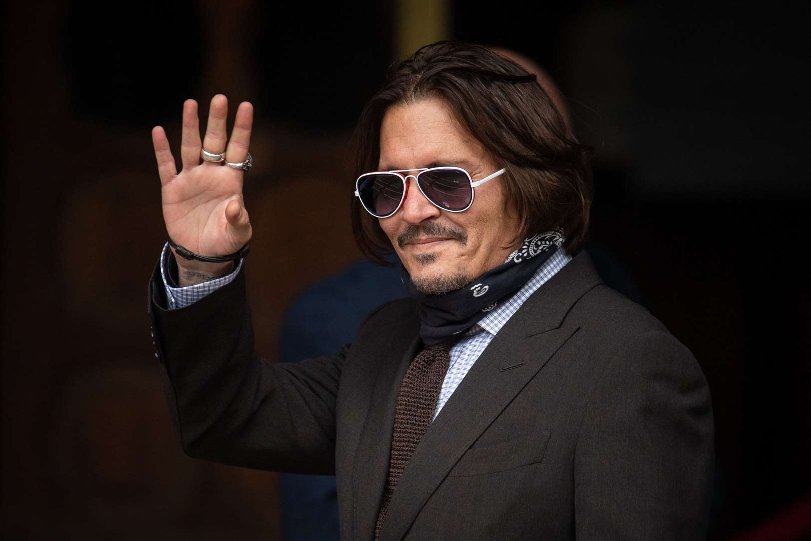 Johnny Depp at the High Court (Dominic Lipinski/PA)