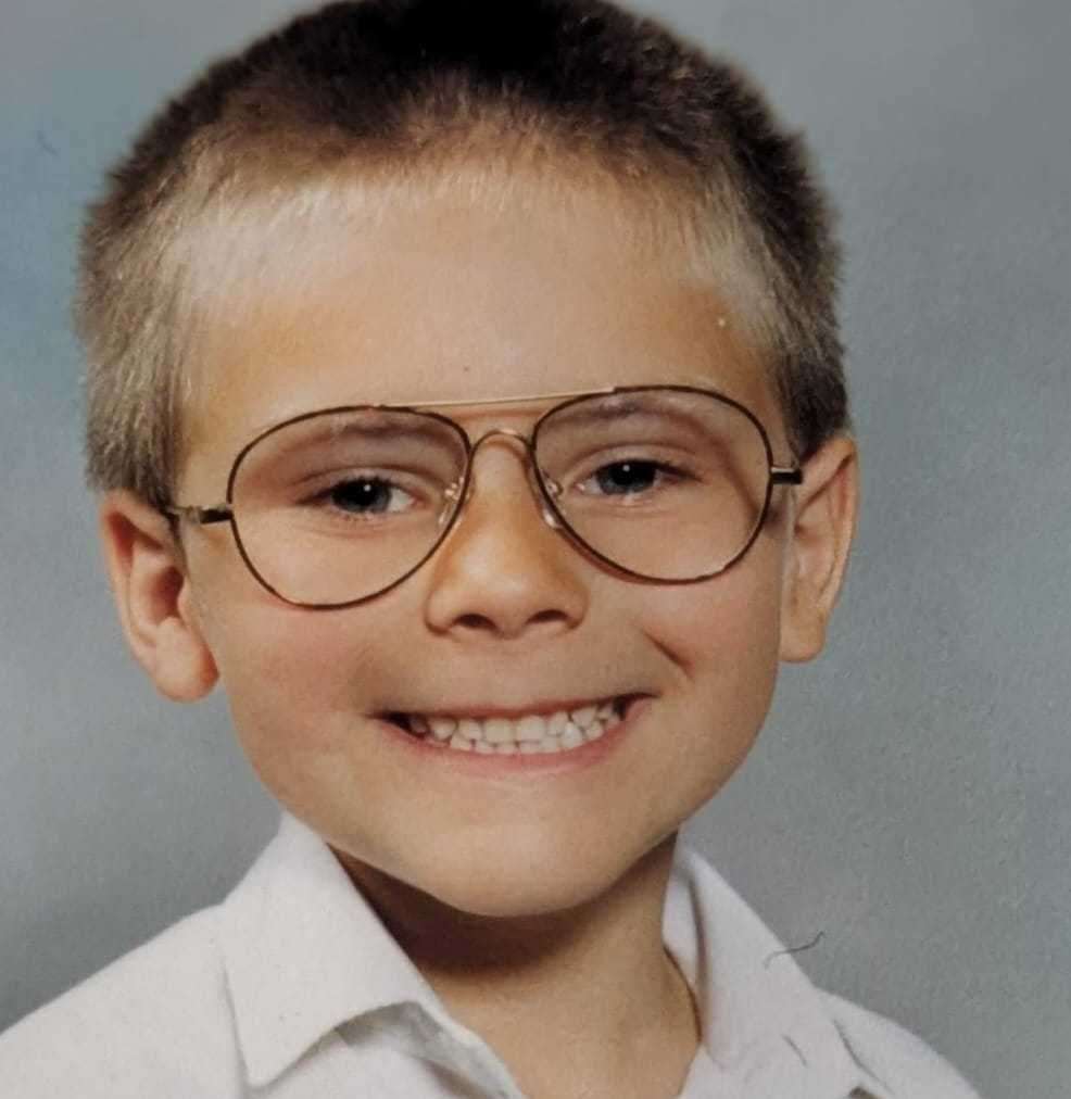 Ben Courtney in his primary school days