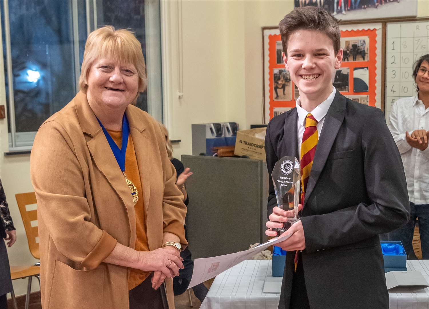 Daniel Pengelly with the Mayor of Maidstone