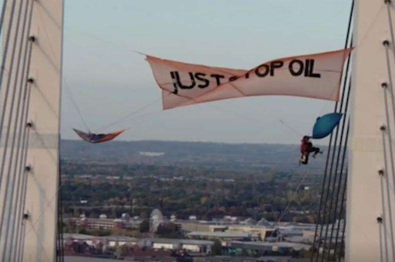 Just Stop Oil protetstors caused havoc at the Dartford Crossing in October. Picture: Essex Police