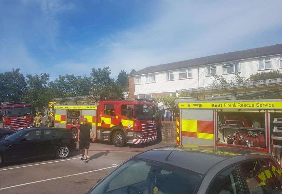 Fire crews at the scene in 2019. Credit: Becky Lavender