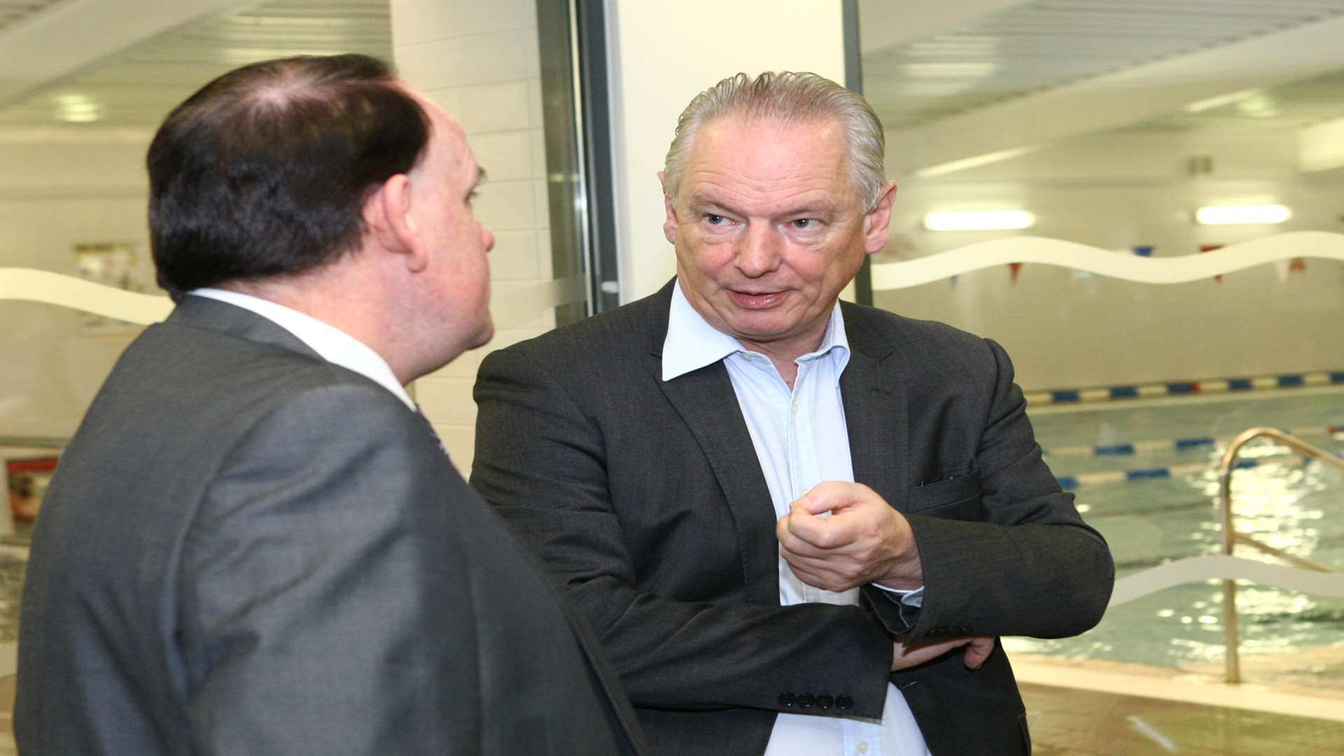 Steve Davis (left) and Francis Maude (right)