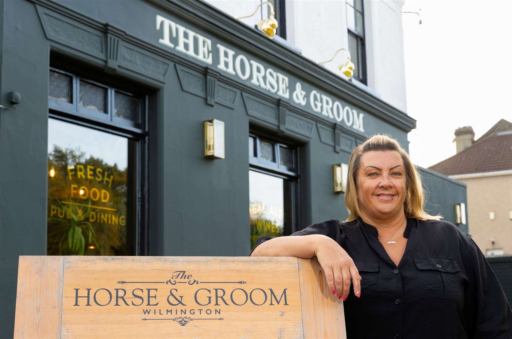 Manager at the Horse and Groom in Wilmington Tina Hunt. Picture: Shepherd Neame