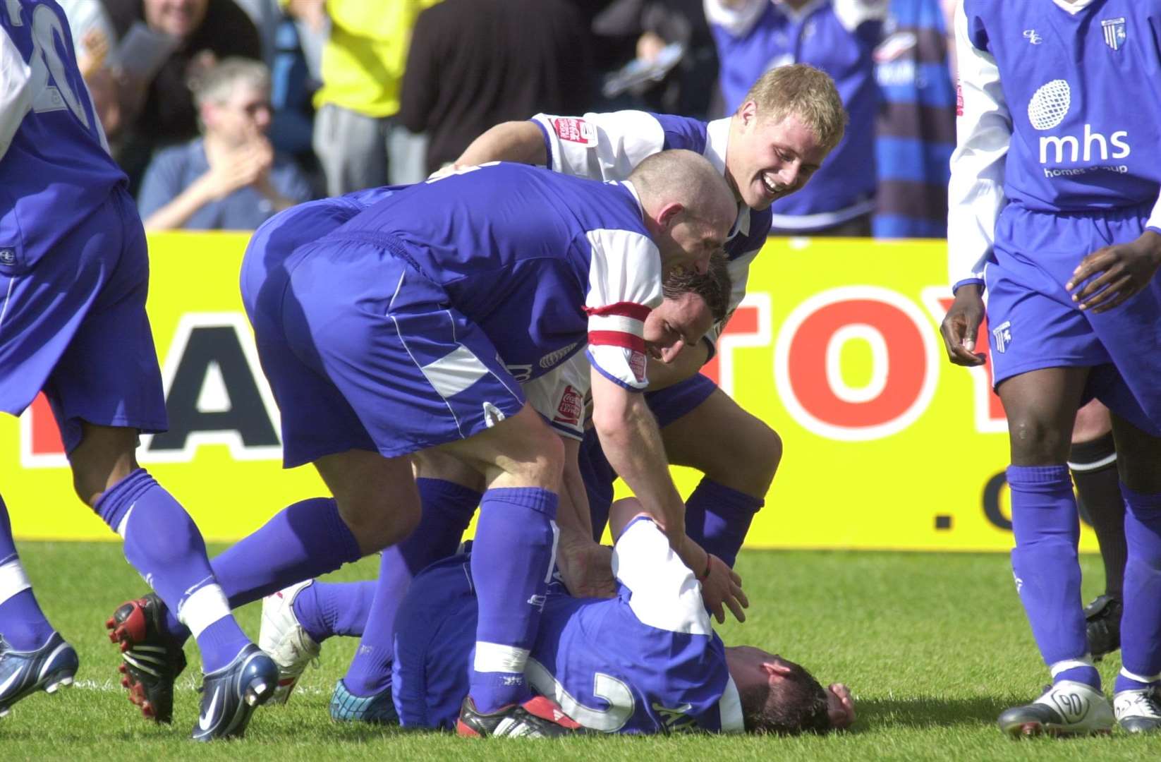 Matt Jarvis celebrates his goal for the Gills when Cardiff last visited Priestfield. The Championship fixture in April 2005 ended 1-1 Picture: Grant Falvey