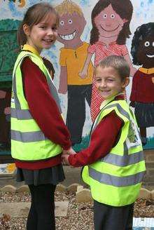 Youngsters at Birchington Primary School are among those who take part in the KM Walk to School initiative